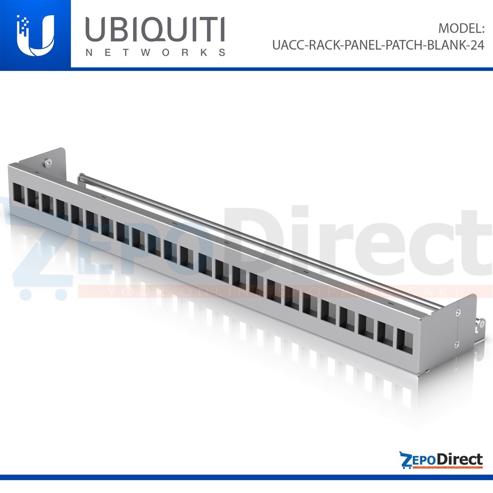 Ubiquiti Unifi Rack Mount Blank Patch Panel 24-Port UACC-RACK-PANEL-PATCH