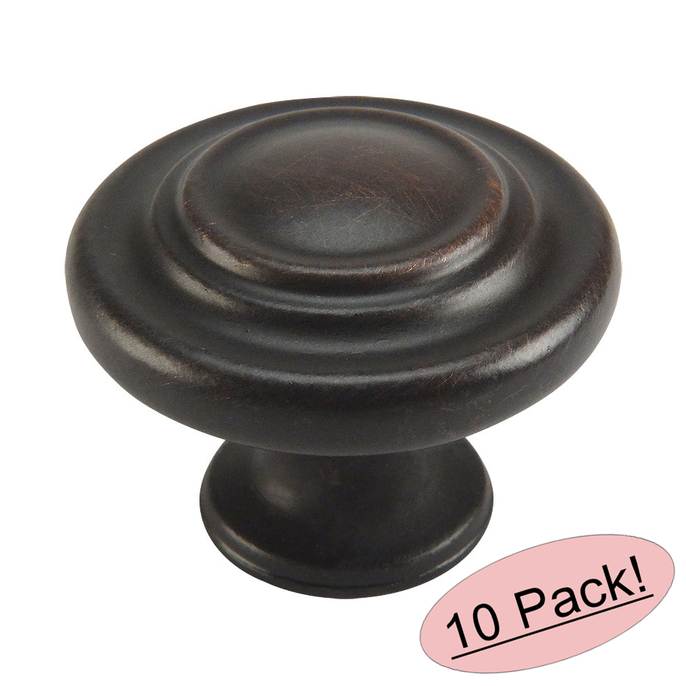 *10 Pack* Cosmas Oil Rubbed Bronze Cabinet Knobs #9971ORB