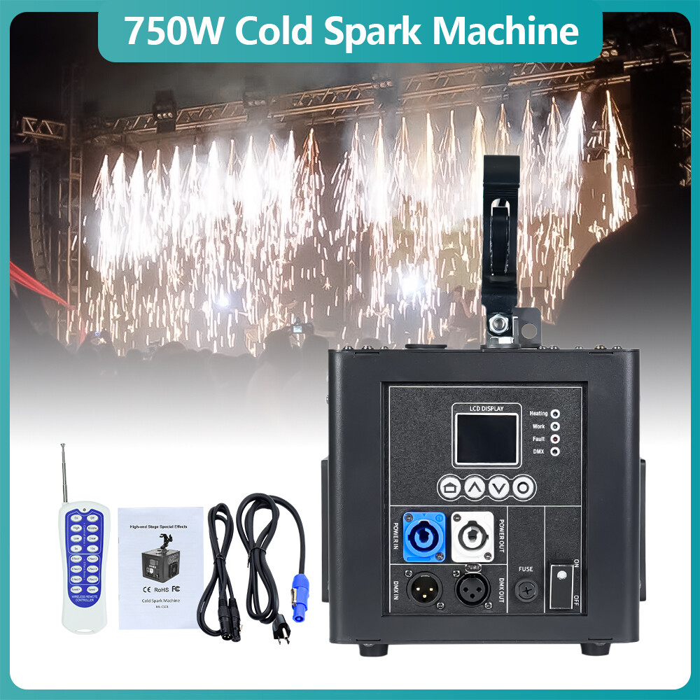 2Pack 800W Waterfall Cold Spark Machine Hanging Stage Effect Wedding Party