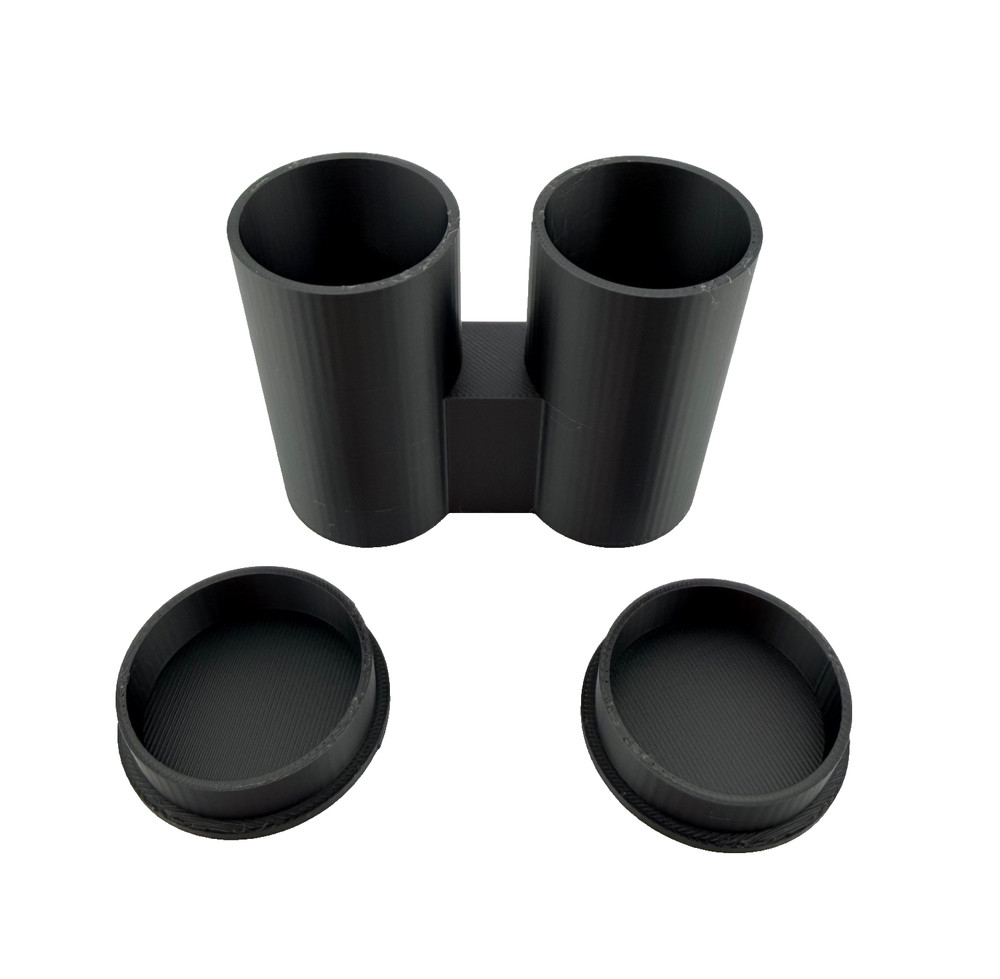 Microscope Objective Holder – RMS Compatible – Deep Case w/ Cap – USA Made (B)