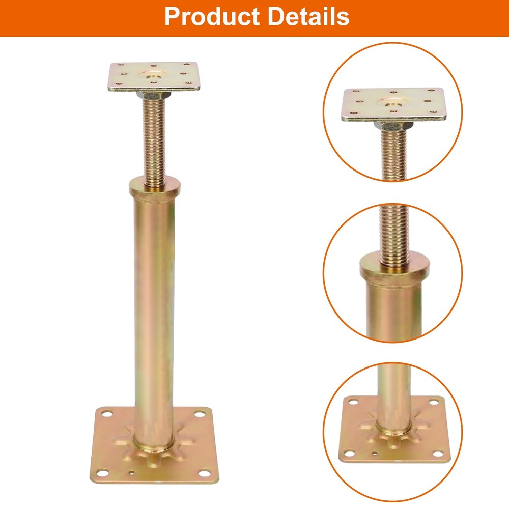 4Pack House Floor Jacks Post Pole for Leveling Adjustable Lift Support Jack Post