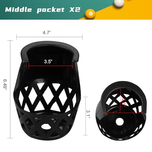Modern Design Plastic Pool Table Billiard Drop Pockets