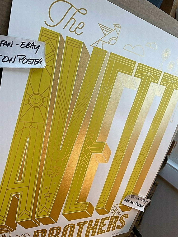 THE AVETT BROTHERS POSTER 2012 Kansas City MO SIGNED AP SUPER RARE Ships Today