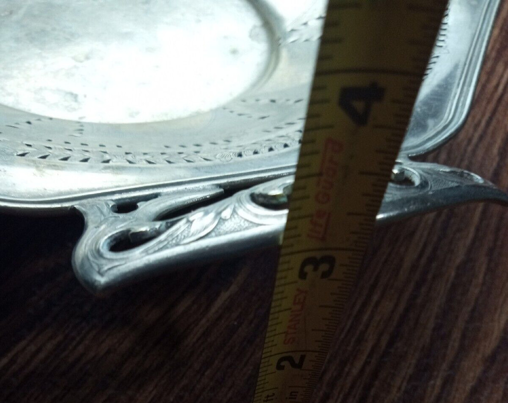 Vintage EPNS Pedestal Dish 2 handle Round Silver plated