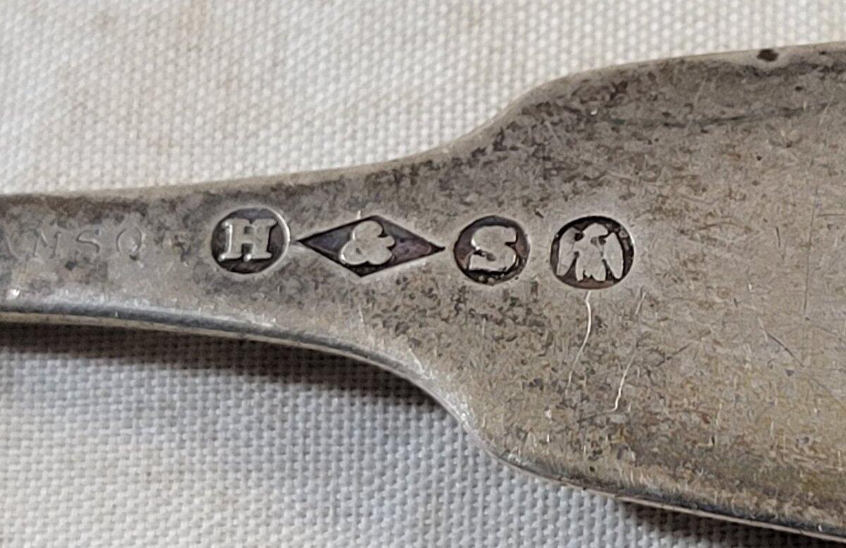 Antique Coin Silver Spoon R.L. Samson Hotchkiss & Schreoder