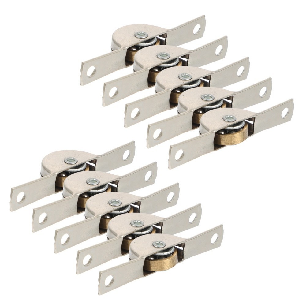 10 Pcs Cabinets Sliding Doors Pulleys Closet Rollers Replacement