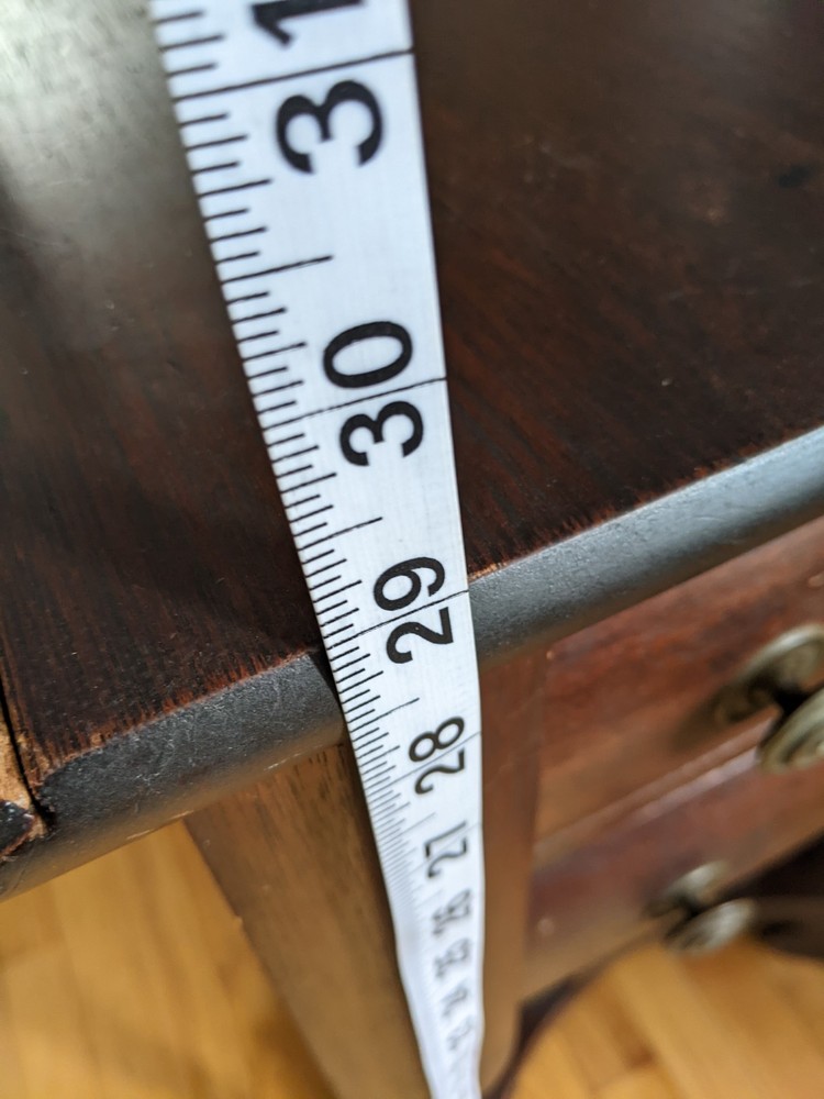 RARE Antique Solid Mahogany Imperial Grand Rapids Folding Side Table Drop Leaf