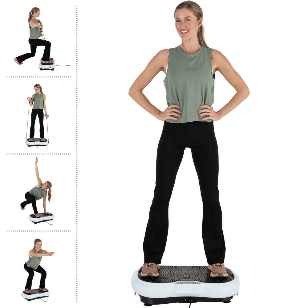 Vibration Plate Exercise Machine Vibrating Platform Adjustable Speed 3 Strength
