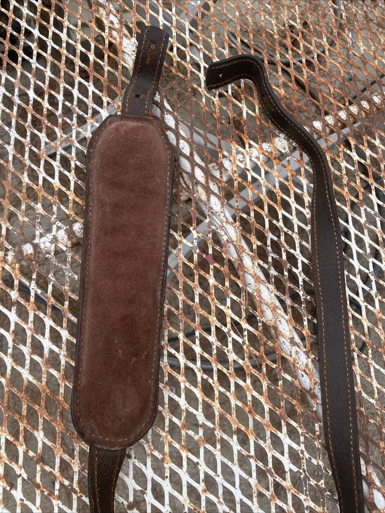 Hunter Rifle Padded Sling Deer Acorn Pattern, Tooled Leather