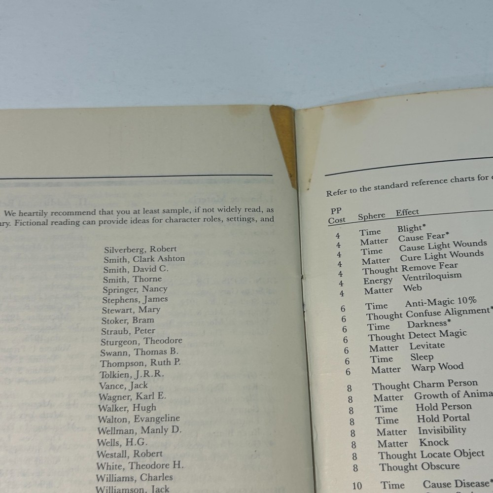 Dungeons & Dragons Immortals Rules DM's Guide 1986 TSR No Reference Pages FAIR