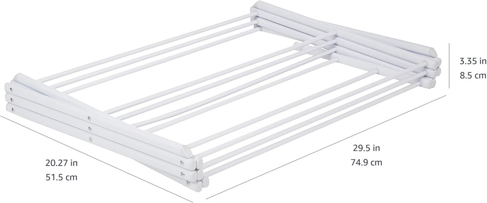 Foldable Portable Clothes Drying Rack for Indoor Air Drying, Collapsible Design,