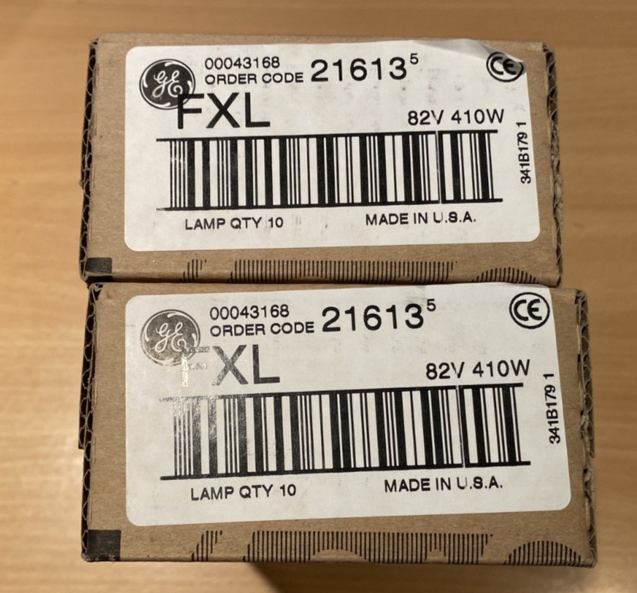 GE Halogen Projection Lamps Precision Beam Control Quartz Halogen - 10 PACK X2