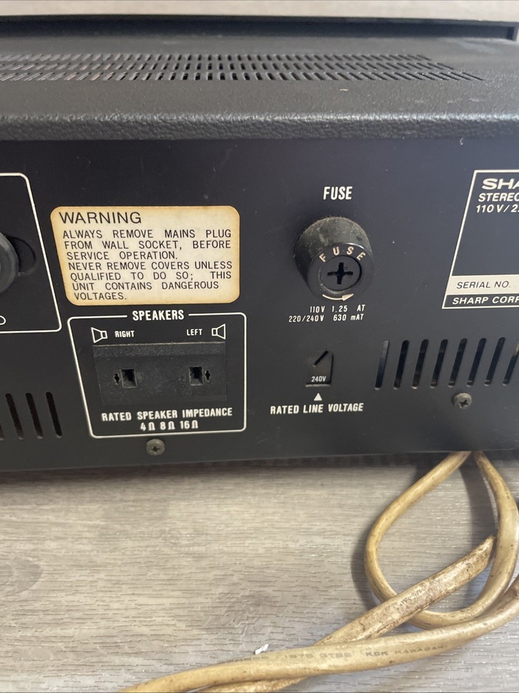 Sharp SM-1122 Integrated Amplifier Separate