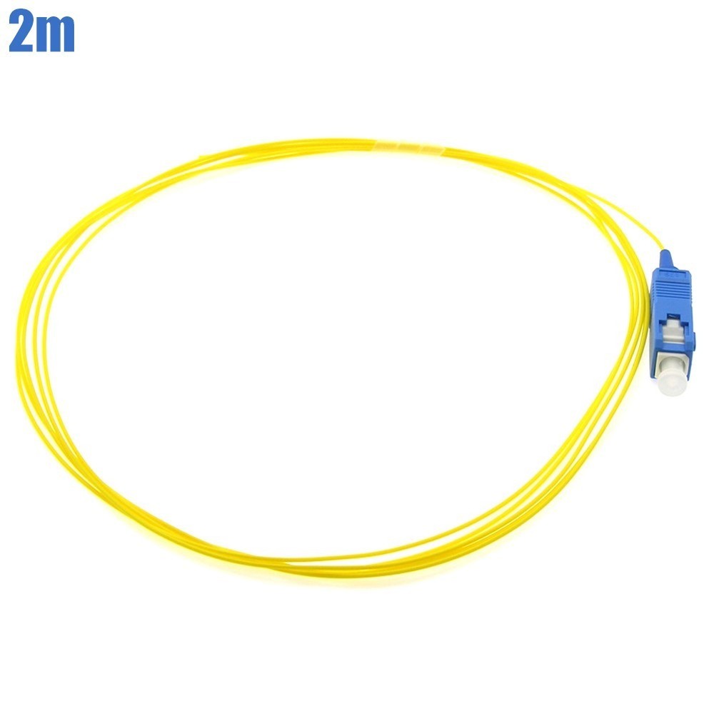 2M SC-UPC Fiber Optic Simplex Singlemode Optical Patch Cable Pigtail Cord Yellow