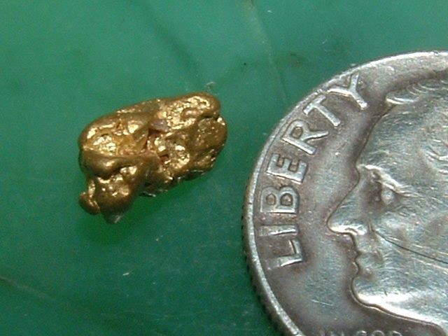 NATURAL GOLD NUGGET CALIFORNIA GOLD .73 GRAM