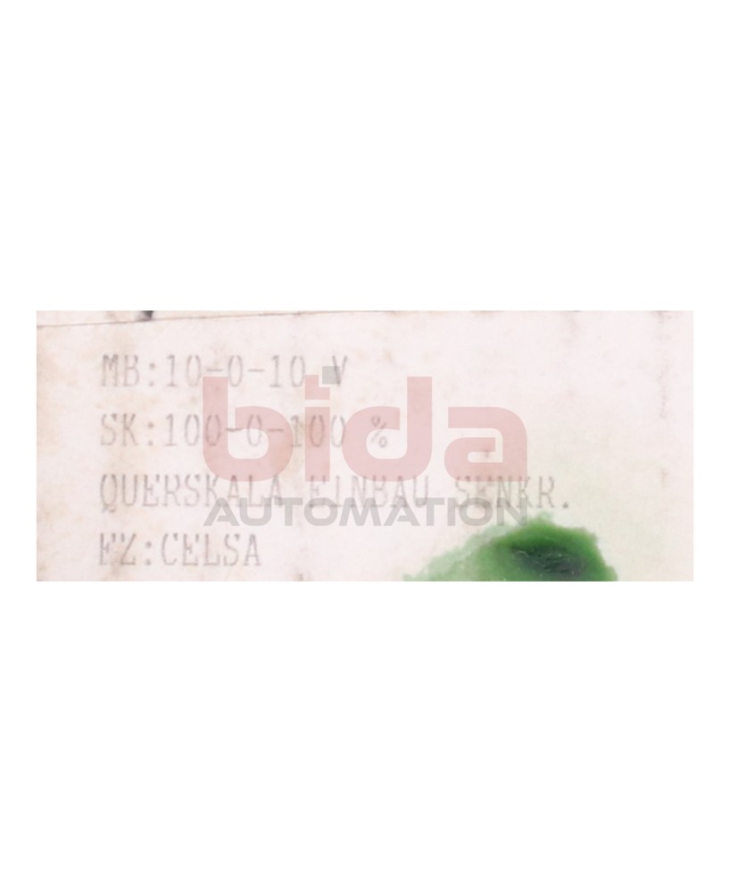 Celsa -100-0-100V Manometer / Pressure gauge
