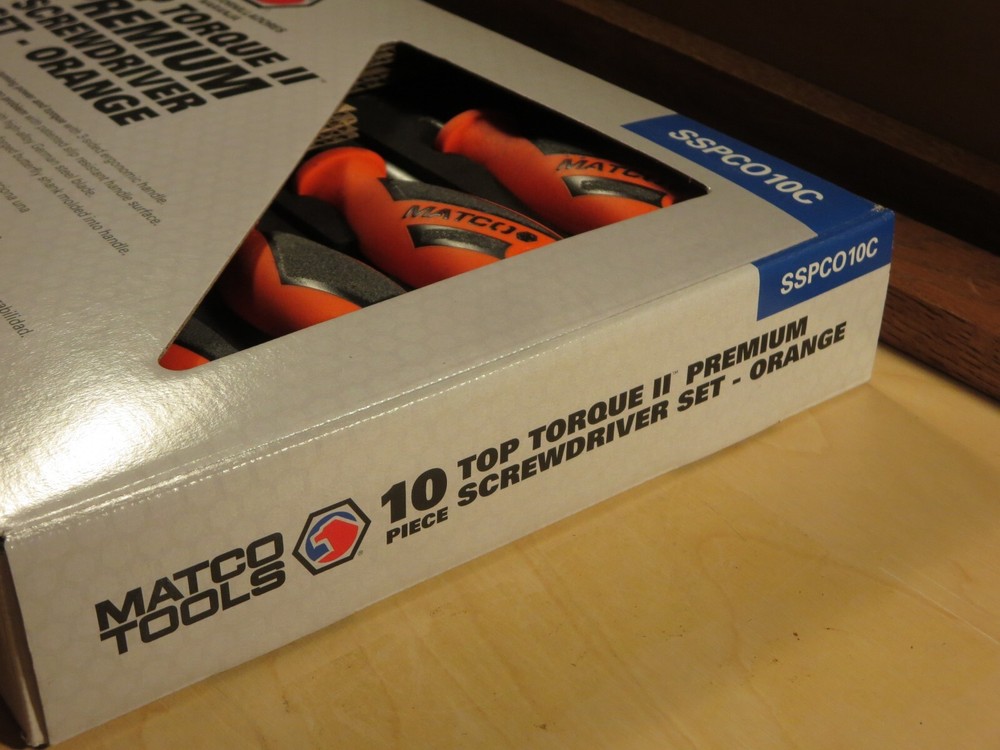 Matco SSPCO10C 10pc. Screwdriver Set, Orange New