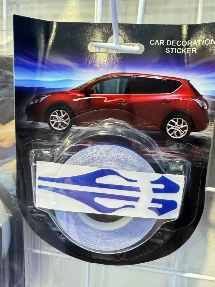 32Feet Vinyl Pinstriping Pin Stripe Double Line Car Tape Decal Sticker 1/6" 1/12