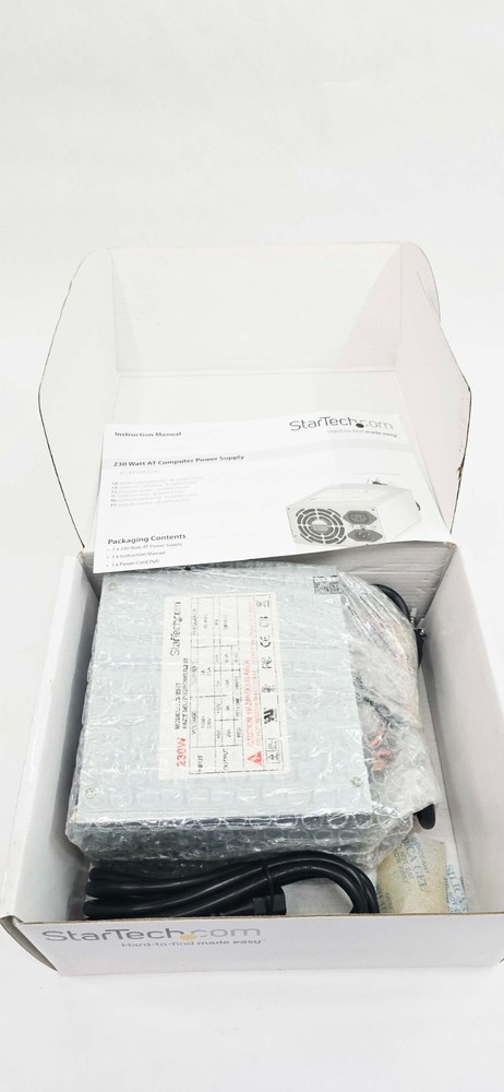 StarTech PS2PWER230 230 Watt Replacement PC Computer PS2 AT Power Supply