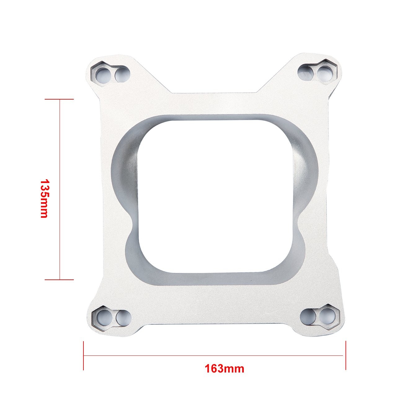 Square Bore to Spread Bore Manifold Aluminum Carburetor Adapter Plate