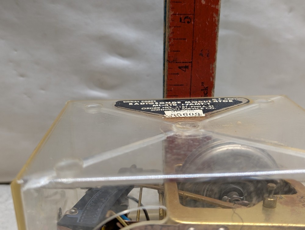 1951 US Army Signal Corps Radiosonde Modulator ML-310 I/AMT-1 with Cal. Chart