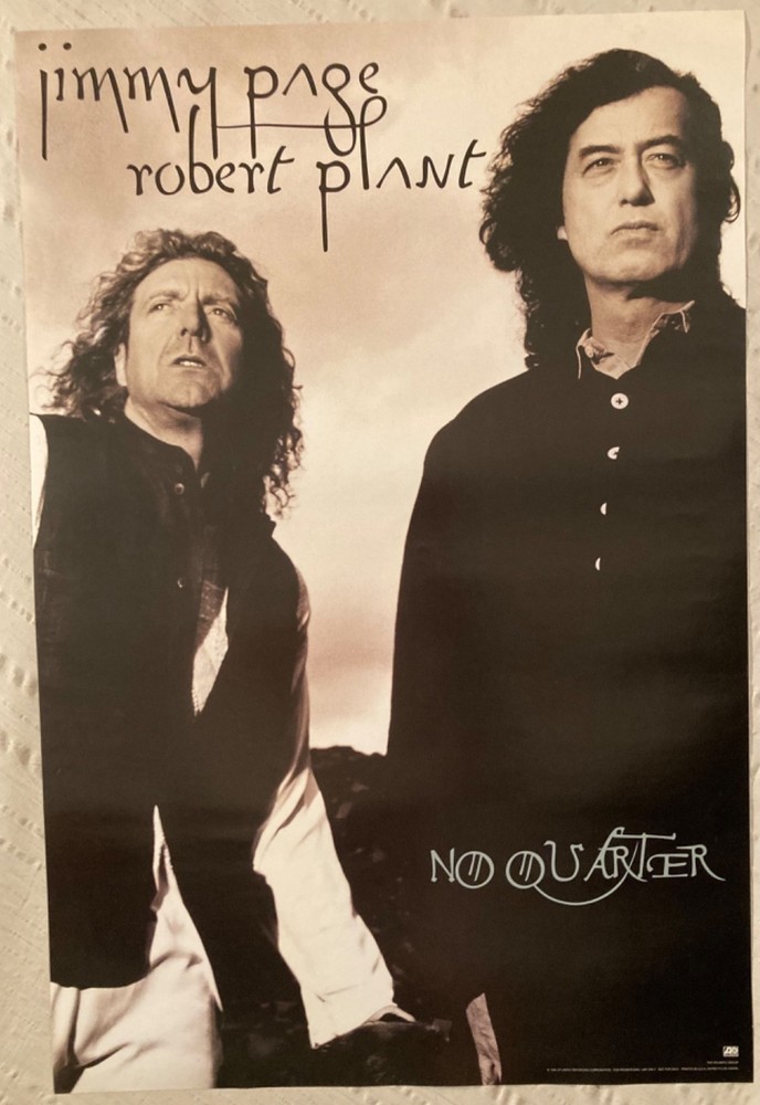 Jimmy Page Robert Plant 1994 Promo Poster No Quarter Led Zeppelin