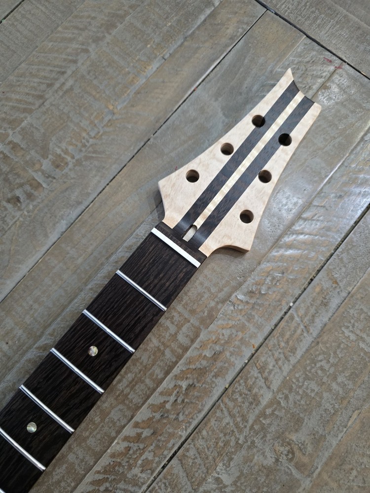 Guitar Neck - Wenge on Flame Maple and Wenge