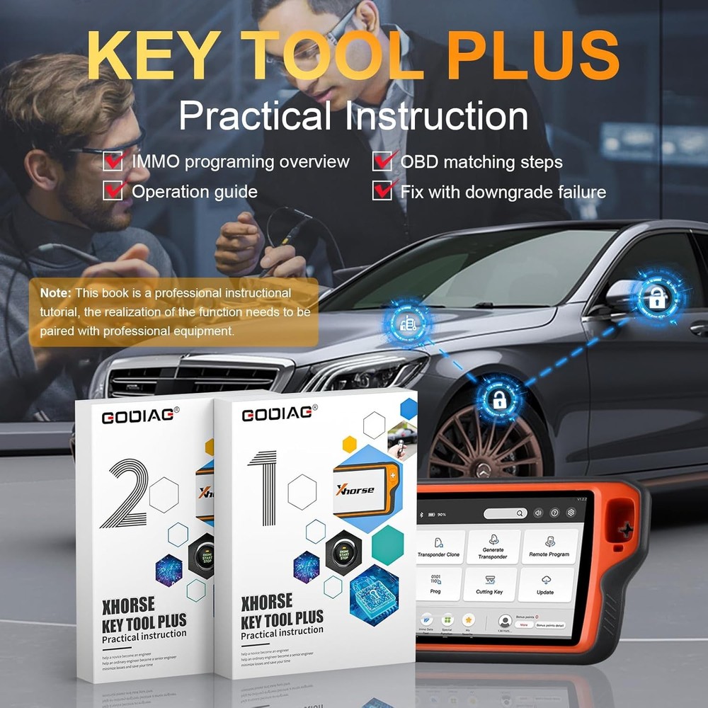 Two Book Practical Instruction For Xhorse Key Tool Plus For Maintenance Engineer