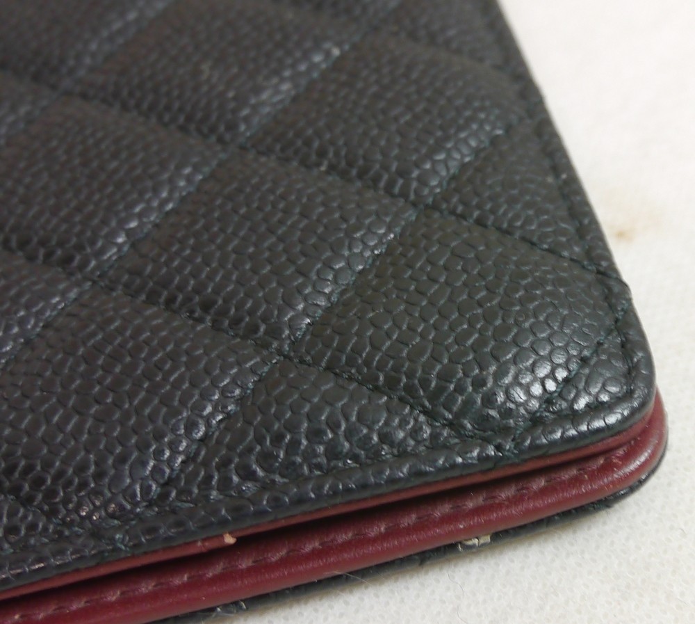 Authentic CHANEL A5 notebook cover Leather #1076