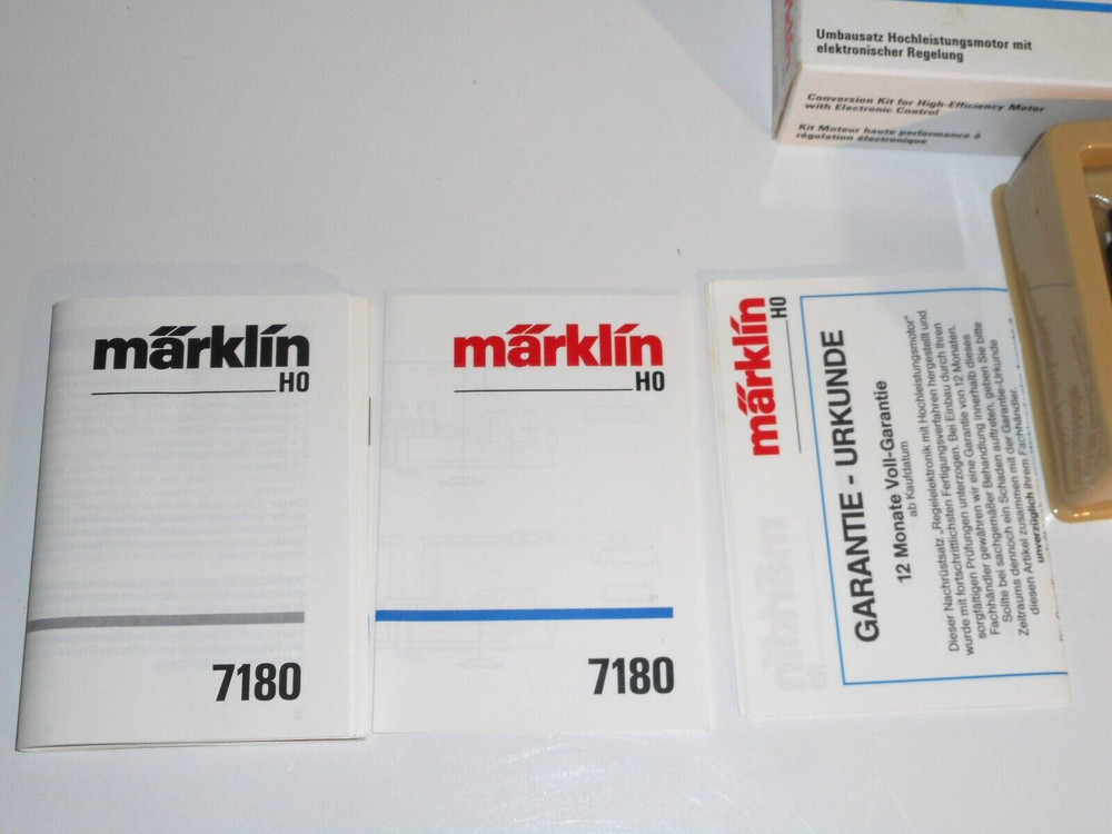 Marklin 7180 Conversion kit for High efficiency Motor. NEW. 3 rail AC. HO. Boxed