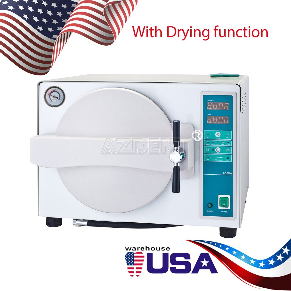 18L Autoclave Steam Sterilizer Dental Vacuum Automatic Medical Sterilization