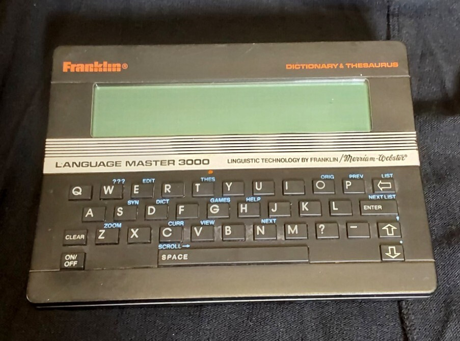 Franklin Language Master 3000 Electronic Dictionary Thesaurus LM-3000