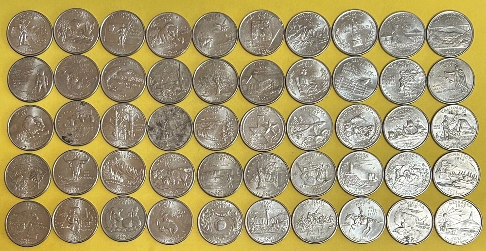 U.S. Complete State Quarter Set 1999 - 2008 Complete -- 50 quarters