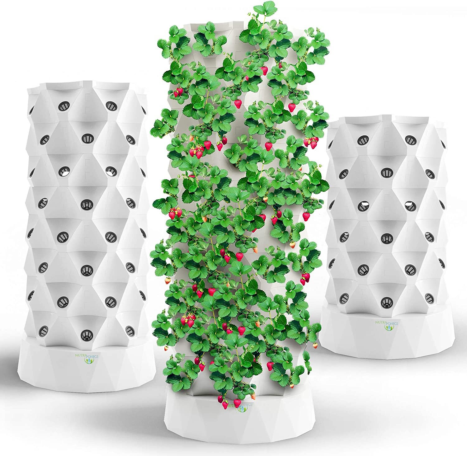 Vertical Hydroponic Garden Tower System Aeroponics Home Grow Kit 10 Layer 80Pots