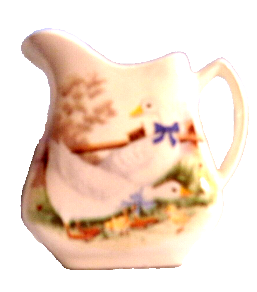 =DUCK K*539 -05.1072-Ceramic Small PITCHER WITH DUCKS