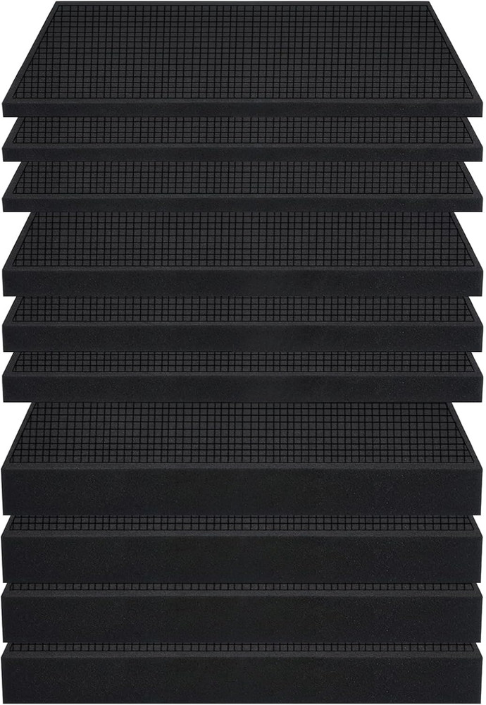 10 Pcs Pick and Pluck Foam Sheets Polyethylene Pre Cubed for Storage, Toolboxes,