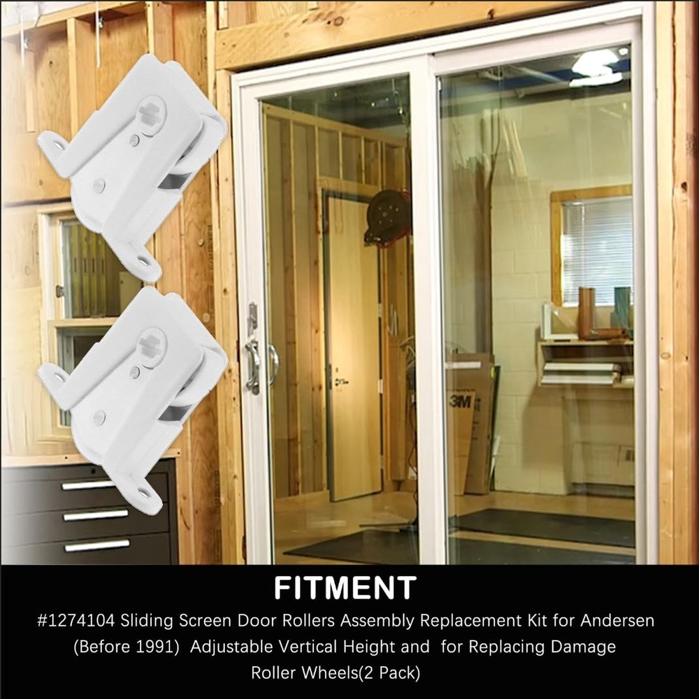 Sliding Screen Door Rollers for Andersen Part #1274104 Before 1991 for Replace