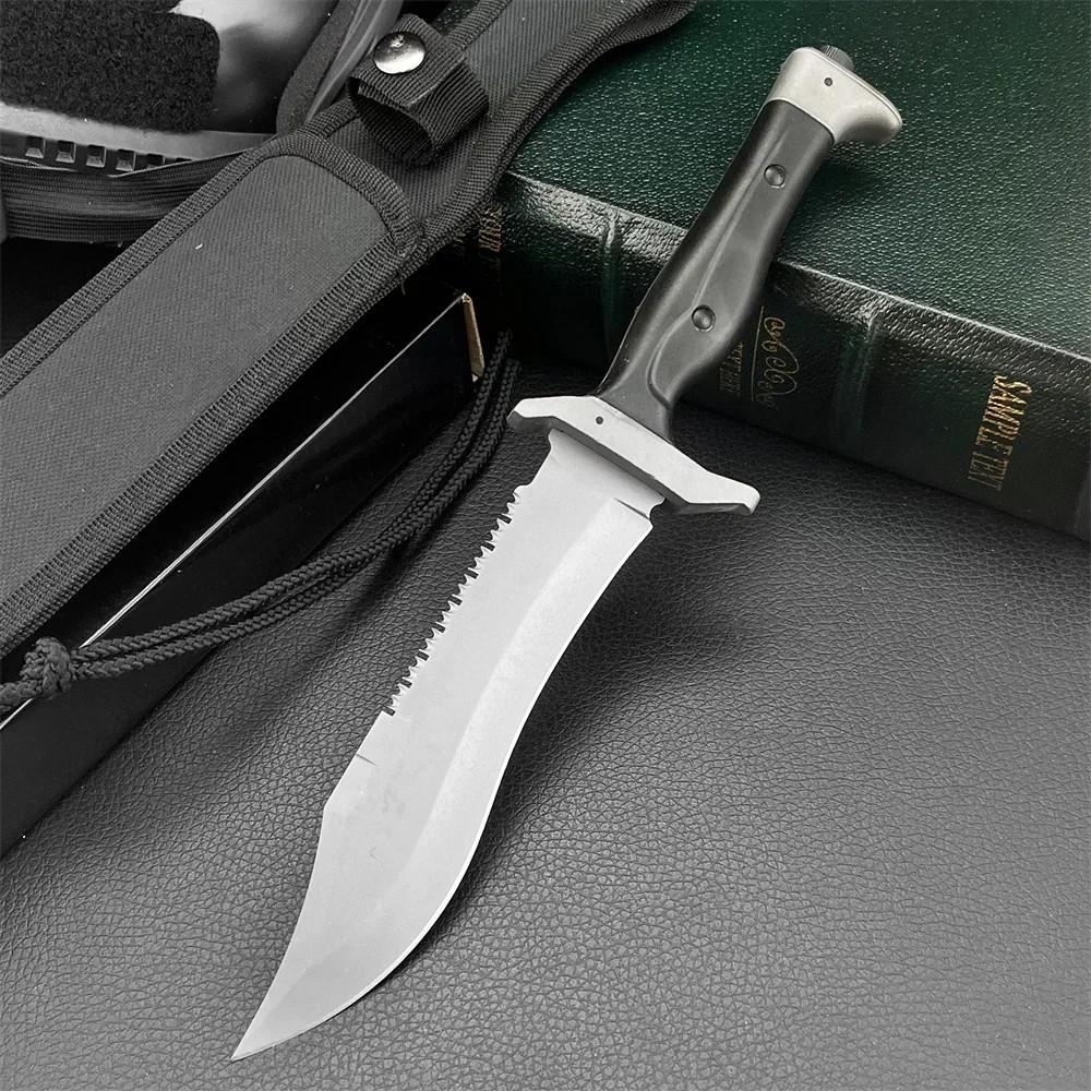 Bush Tactical Combat Survival Knife Fighting Bugout Emergency Fixed Blade Sharp