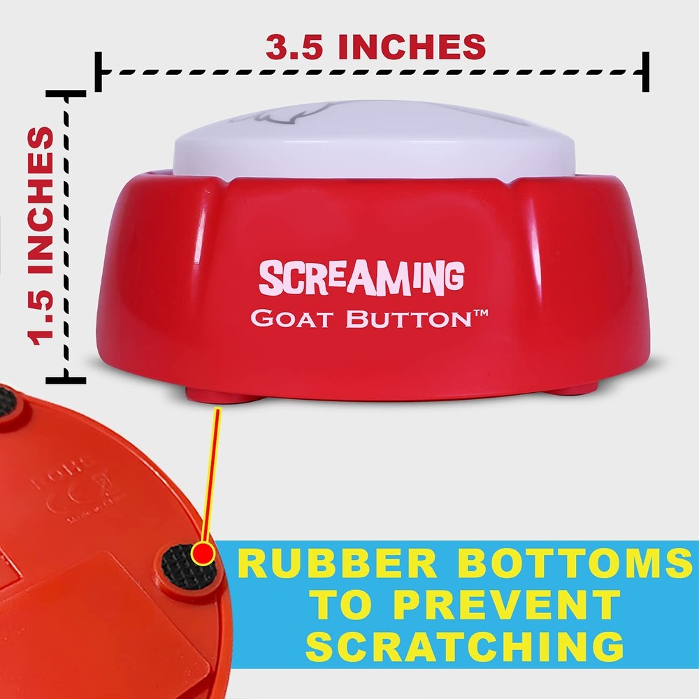 Screaming Goat Button | The Original Scream | Desk Medium