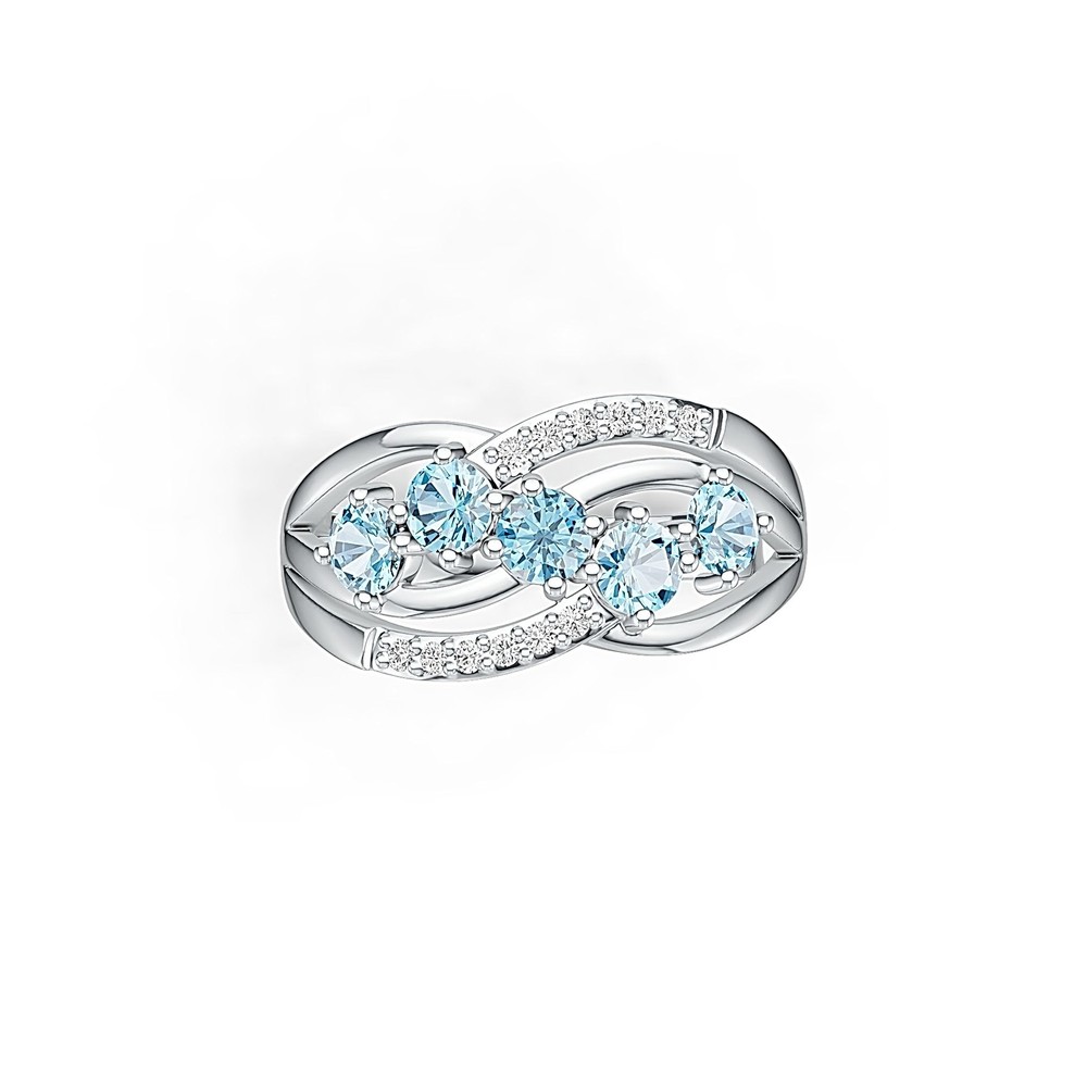 Sterling Silver Semi Mount Ring Setting Round RD 4x4mm