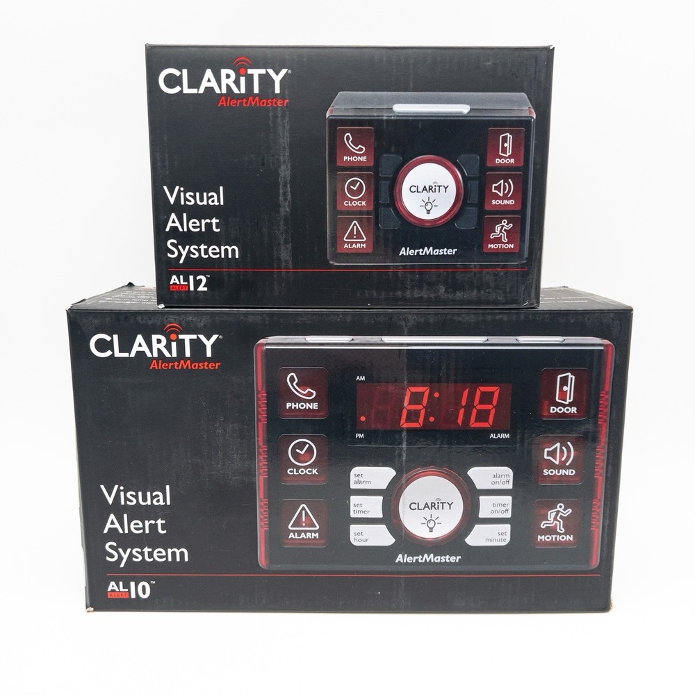 Clarity AlertMaster Visual Alert  AL10 Base System AL12 Remote Receiver