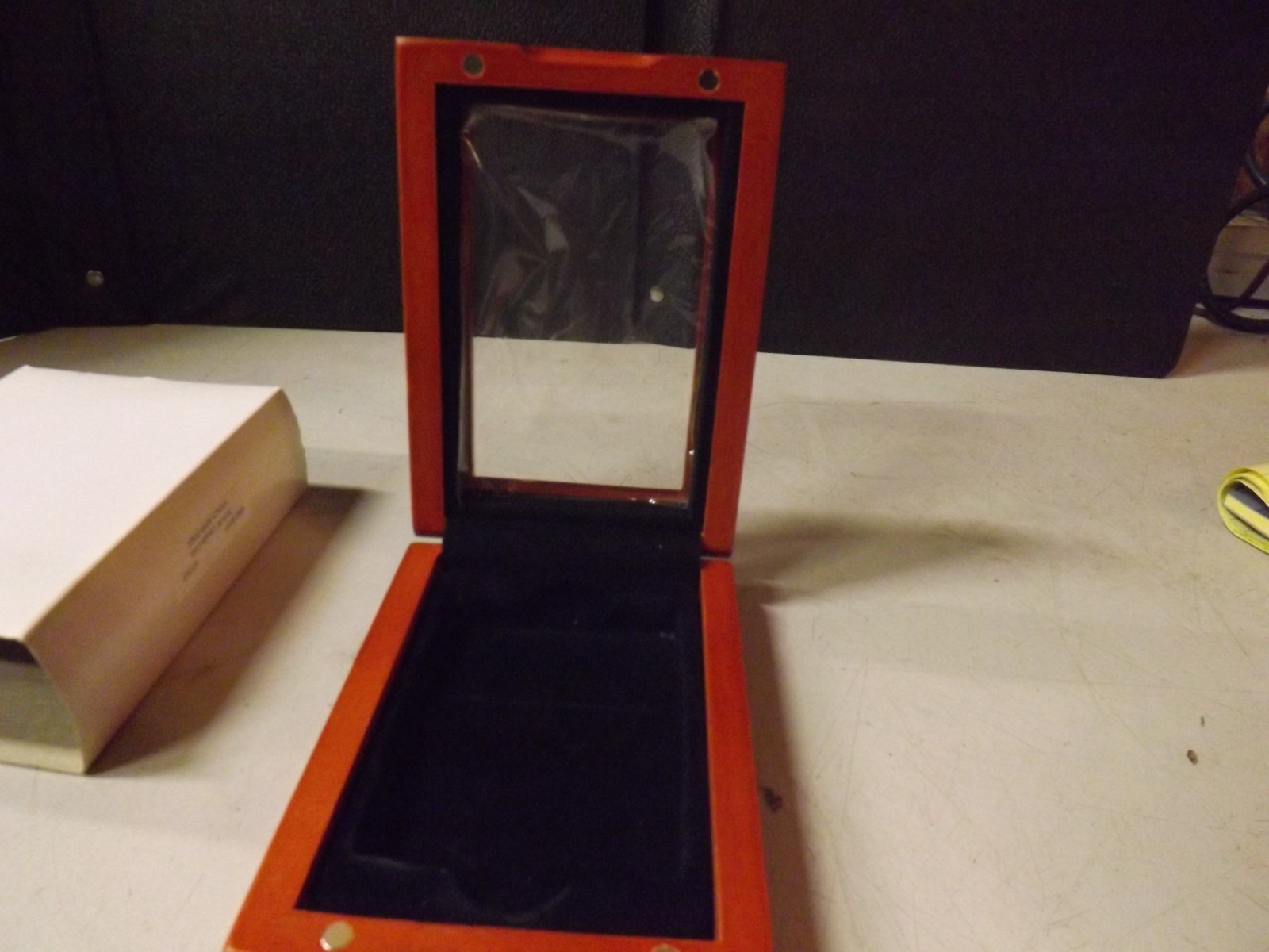 Wooden Display Box with Glass Window for Single Graded Coin Slab
