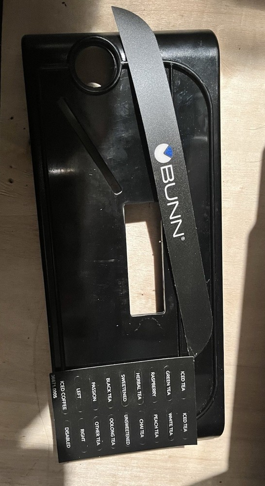 Bunn ITB bezel Kit With Labels