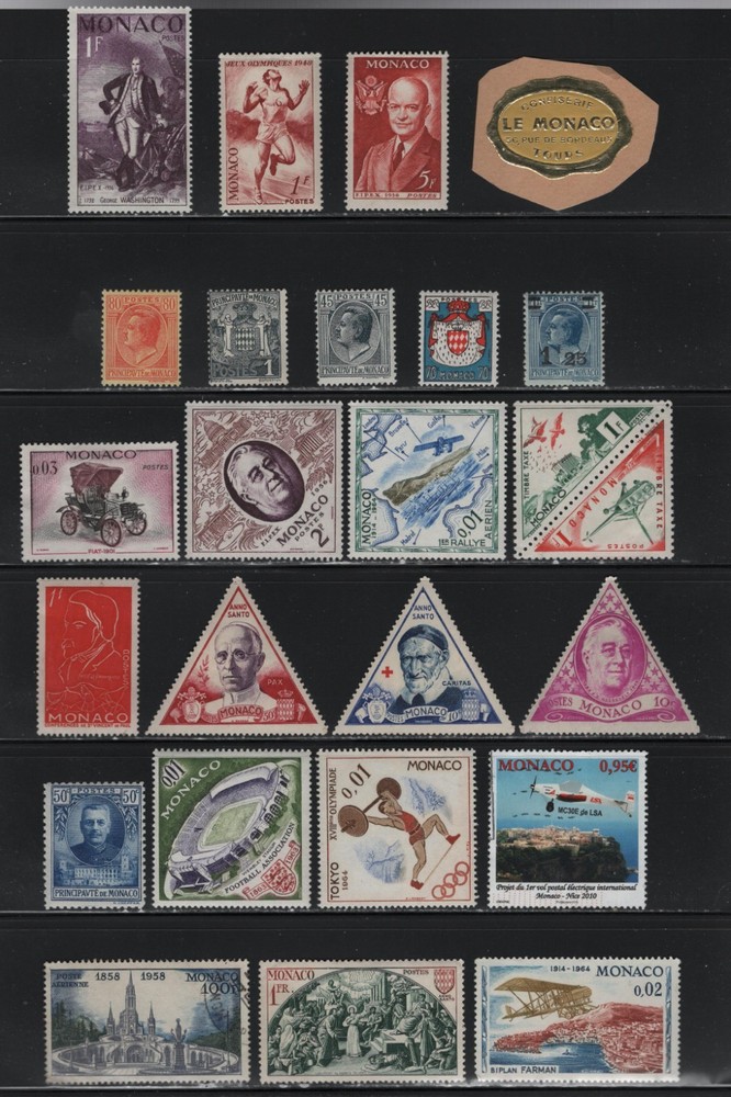 Monaco-  lot  384.   Mint,  Hinged.