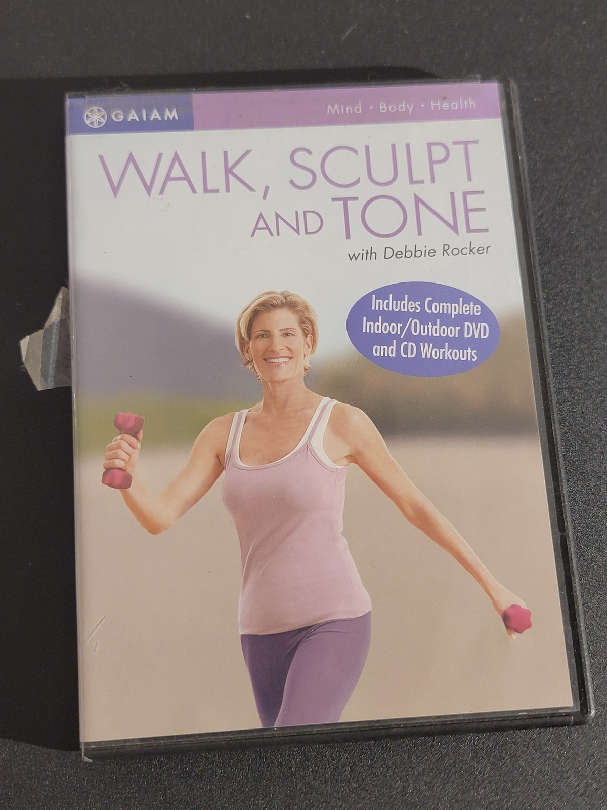 Gaiam Walk Sculpt Tone Debbie Rocker DVD CD Indoor Outdoor Workouts Fitness