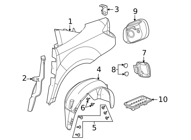 Genuine GM Lower Panel 22726533