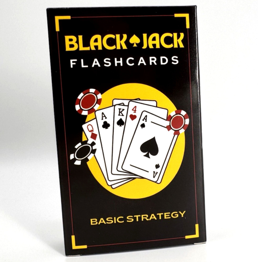Blackjack Basic Strategy Flashcards for Beginners Casino Game Learning Cards NEW