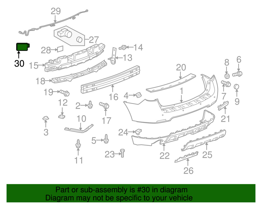 Genuine GM Side Obstacle Detection Control Module 84664805