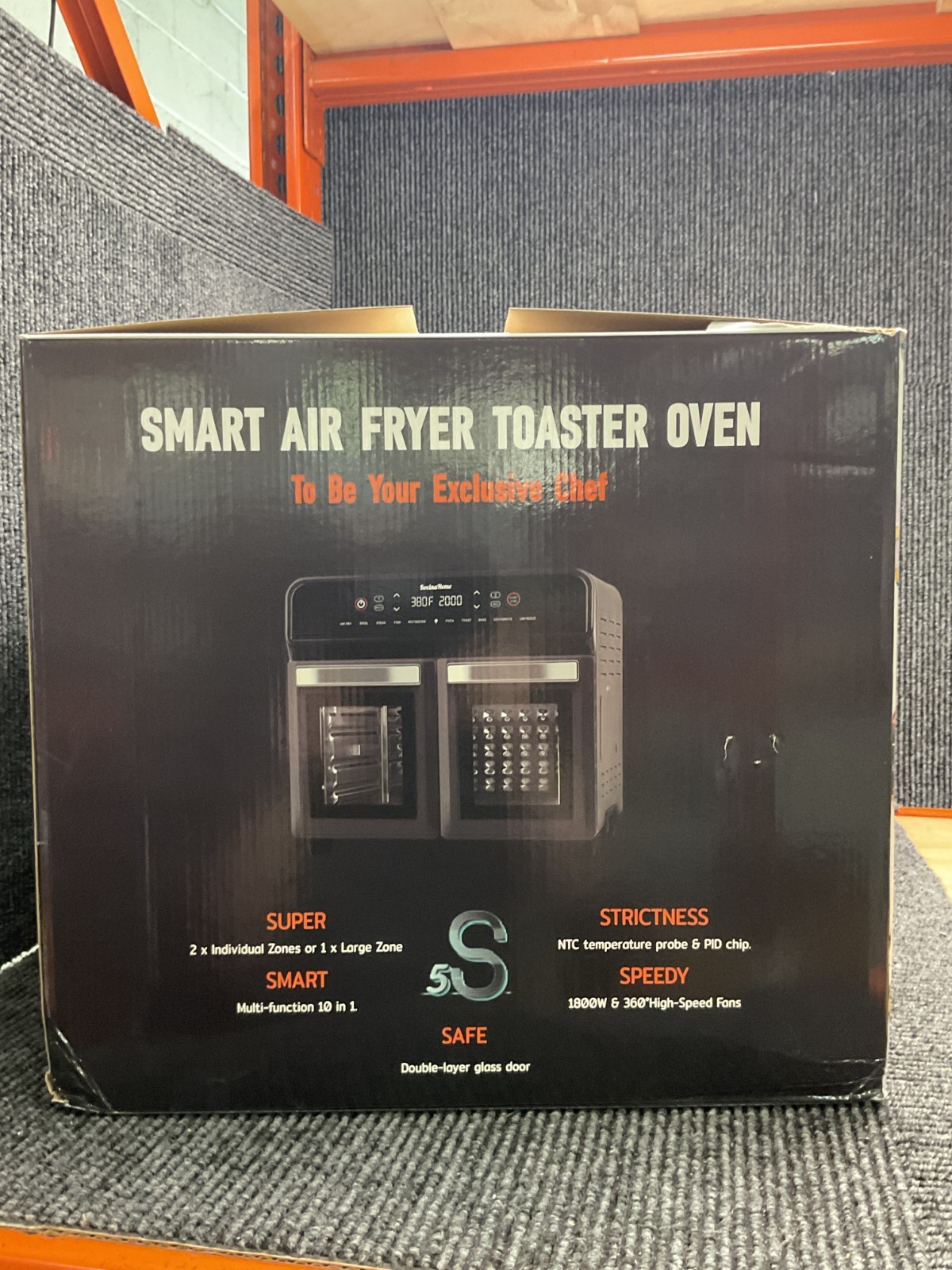 Kocinaider KOC-AFO-02D 24QT 1800W Stainless Steel Dual Zone Air Fryer Oven