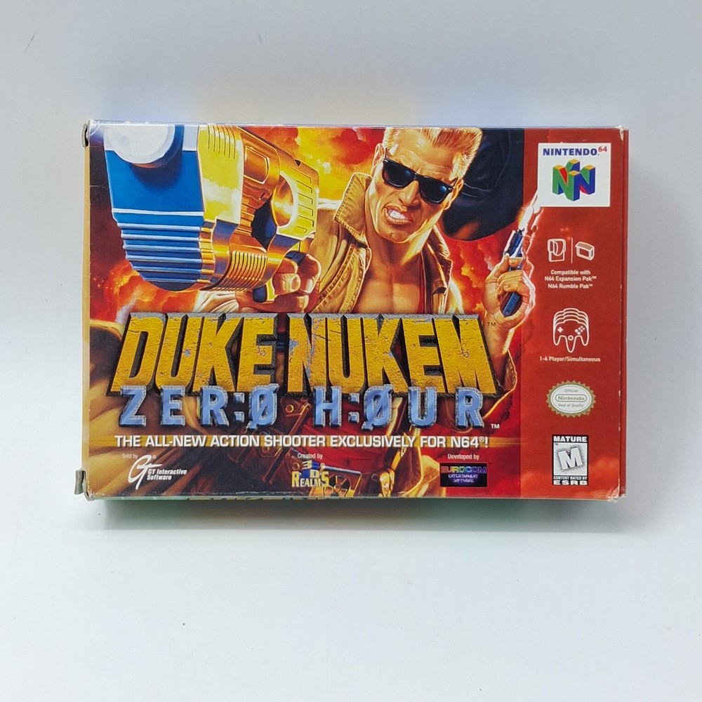Nintendo 64 Duke Nukem Zero Hour N64 Authentic Empty Box Only No Tray